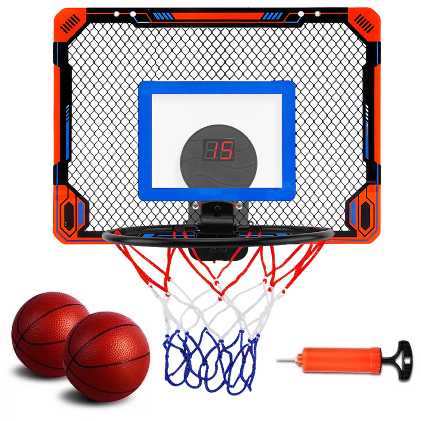 KOPPOP Hoop Basketball Set, Over the Door Basketball Hoop for Kids,Includes Mini Ball and Scoreboard, Kids Basketball Toy Gifts for Kids Boys Teens