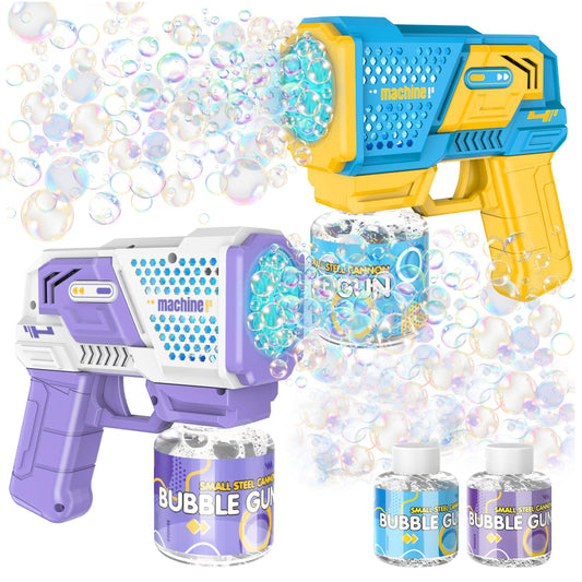 KOPPOP Electric Bubble Gun，Bubble Machine Automatic Blower for Outdoor Birthday Pool Party Favors