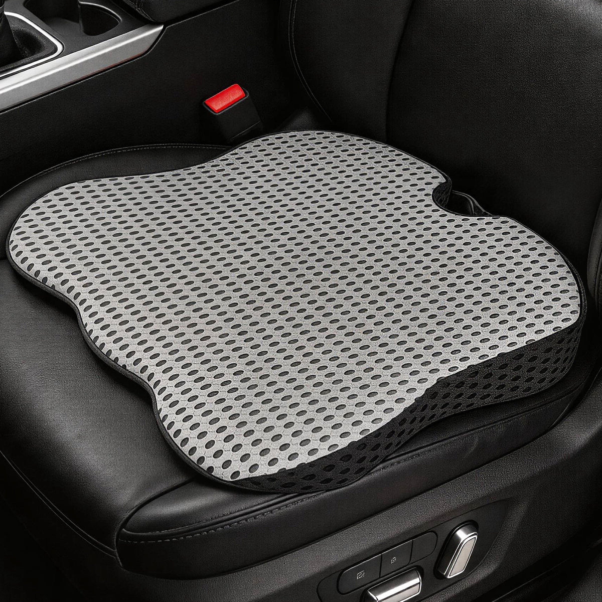 EVLIVE Car Seat Cushion,Booster Pillow for Driving,Memory Foam Seat Pad,Non-Slip for Height & Comfort,Gray
