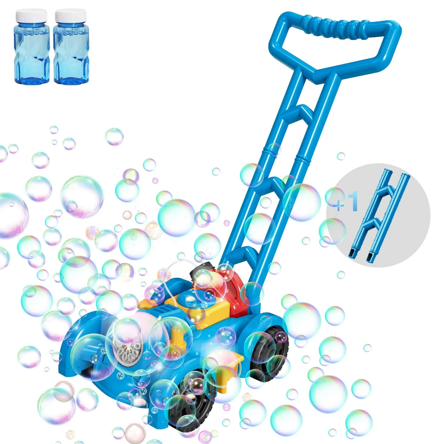 Bubble Lawn Mower, Bubble Machine Toys for toddlers age 1-3, Summer Outdoor Push Backyard Toys Party Favors,Birthday Gift for Preschool Boy or Girl-Green